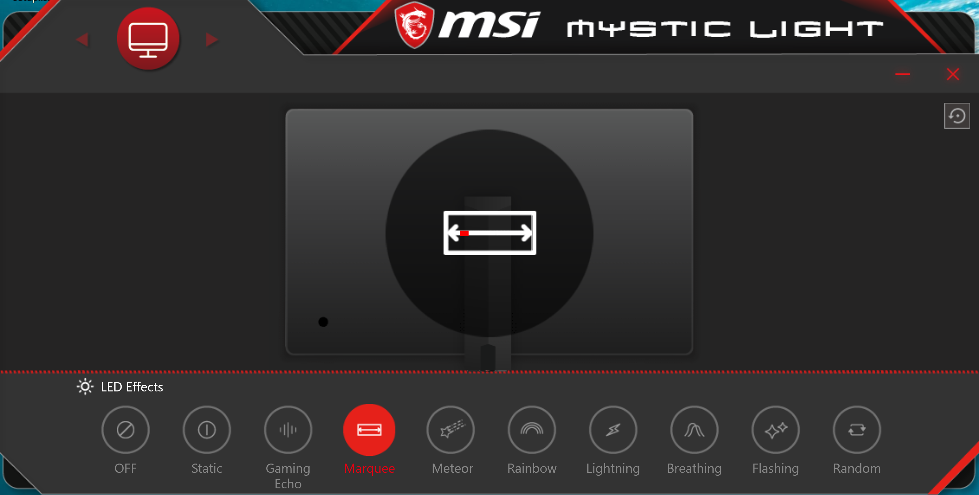 MSI Optix MAG272CQR lighting software.