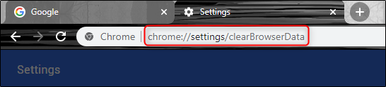 chrome settings url