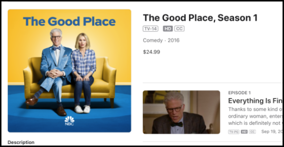 iTunes The Good Place