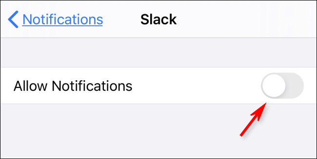 Notifications Off in iOS