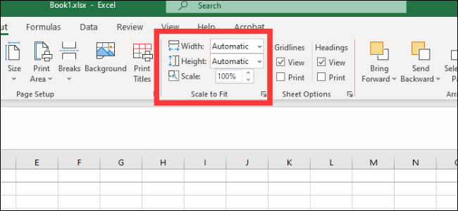 Excel - Scale to Fit