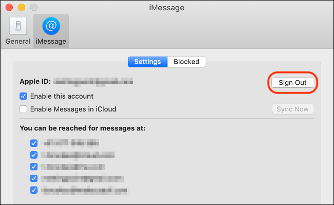 Sign Out of Messages on a Mac