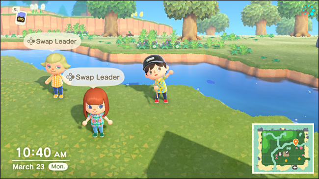 Switching Leaders in Party Play mode in Animal Crossing: New Horizons