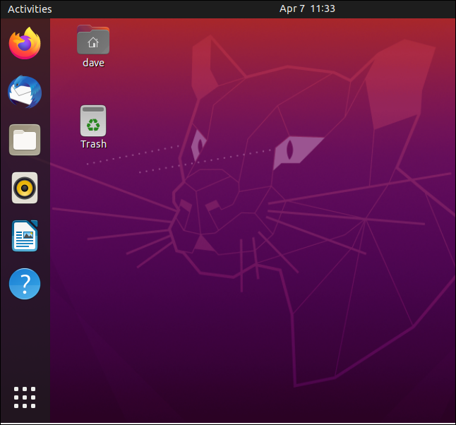Ubuntu 20.04 standard desktop