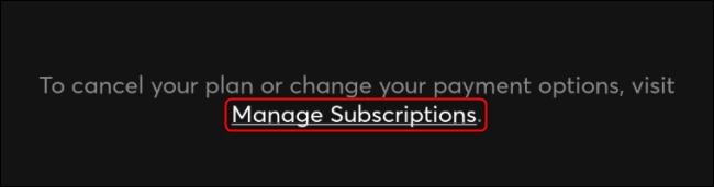 Cancel Quibi Step 4 Manage Subscriptions