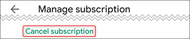 Cancel Quibi Step 5 Select Subscription