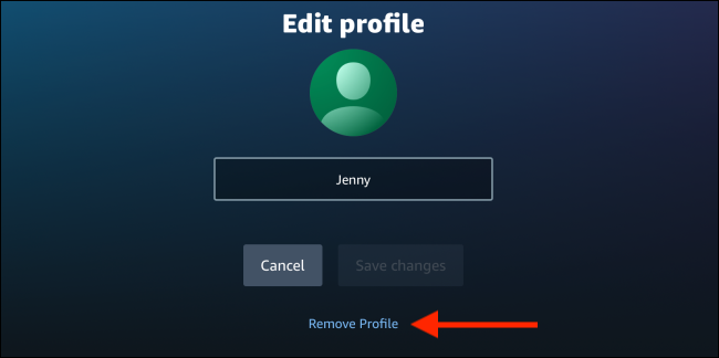 Click on Remove Profile