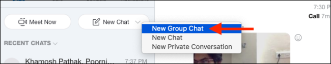Create new group in Skype