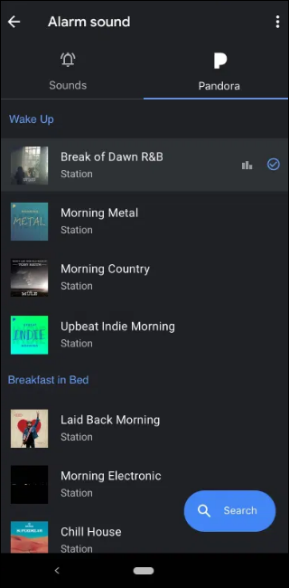 Pandora Radio Default Stations
