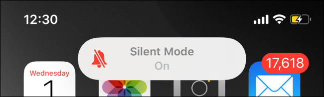 Silent Mode enabled banner