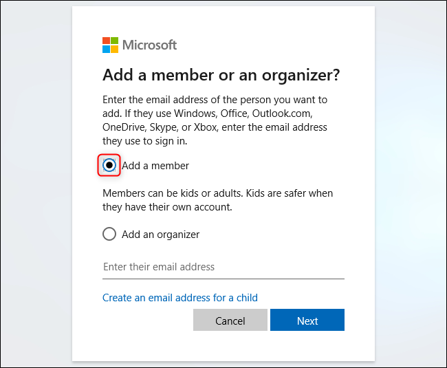 Windows 10 Add Account