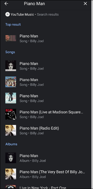 Youtube Music Search Billy Joel
