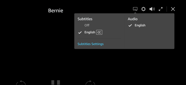 Amazon Prime Video Subtitles Enabled