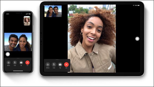 FaceTime on an iPhone and iPad