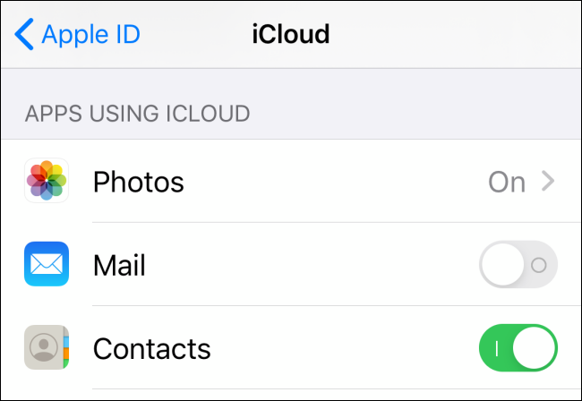 iCloud apps on iPhone