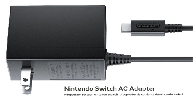 The official Nintendo Switch AC Adapter