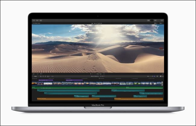 13 inch MacBook Pro editing video