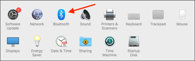 Click on Bluetooth from System Preferences