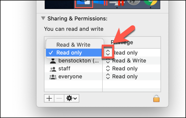 Setting user group permissions for a user on macOS