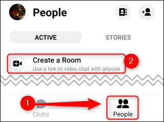 Messenger Mobile Create Room