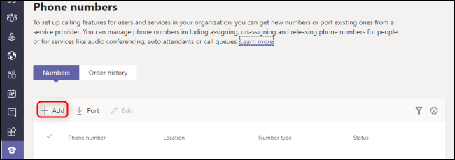 Microsoft Teams Admin Center Add Phone Number