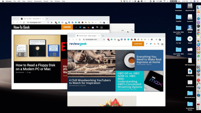 Opening a window of an app from App Switcher on Mac looped