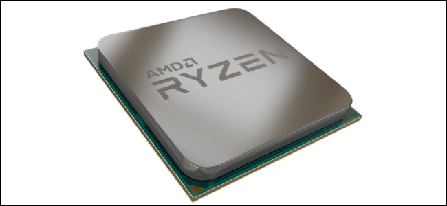 A render of an AMD Ryzen processor on a white background.