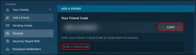 Steam Your Friend Code