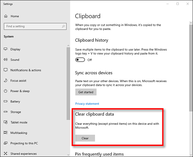 How to Clear Your Clipboard History on Windows 10