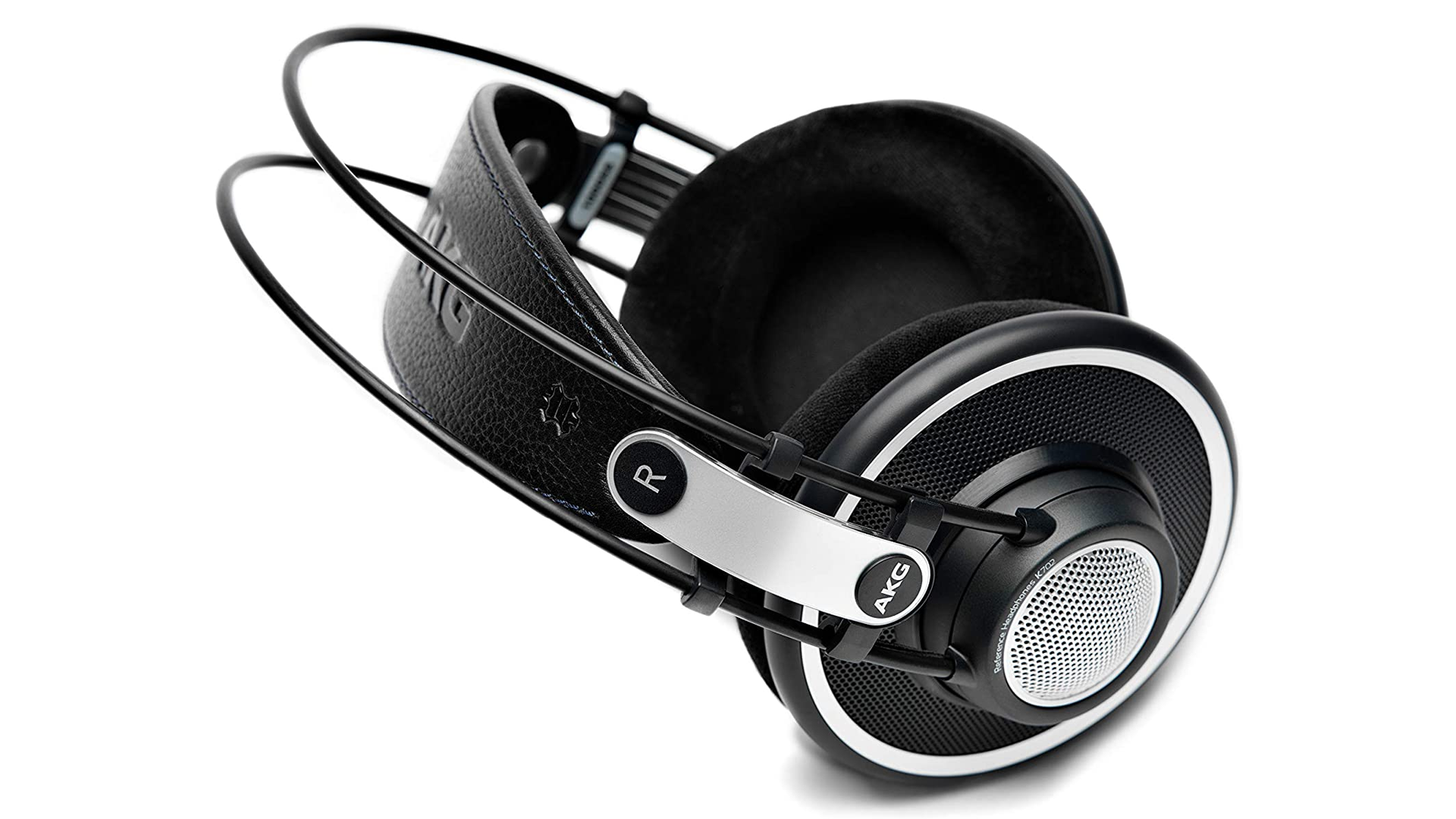 A pair of AKG Pro Audio K702 headphones.