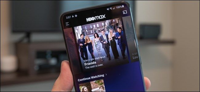 HBO Max Android app on the Samsung Galaxy S20 Ultra