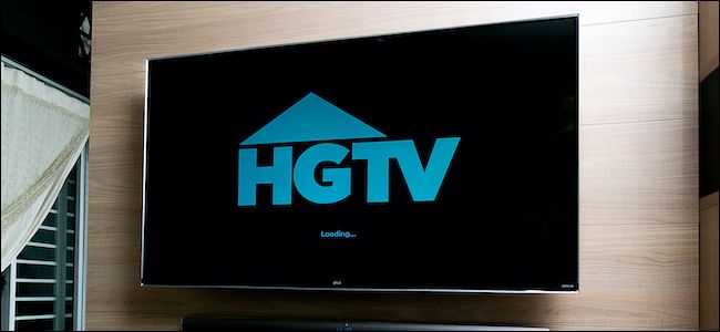 HGTV logo on a television