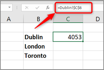 Link to the source data in the Formula Bar