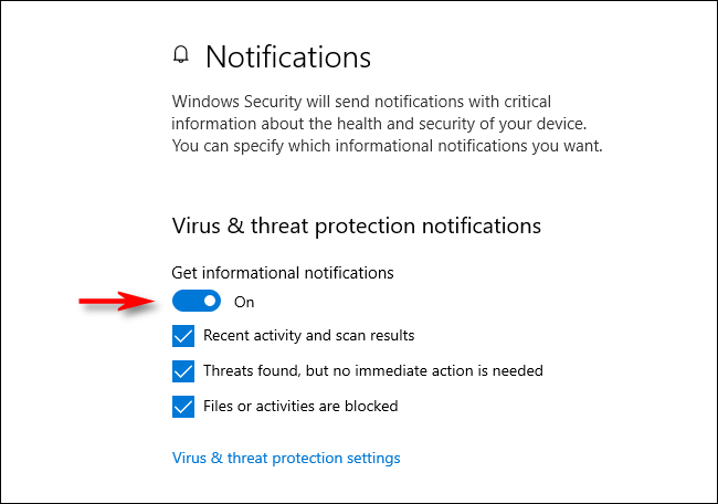 How to Manage Windows Defender's Notifications on Windows 10