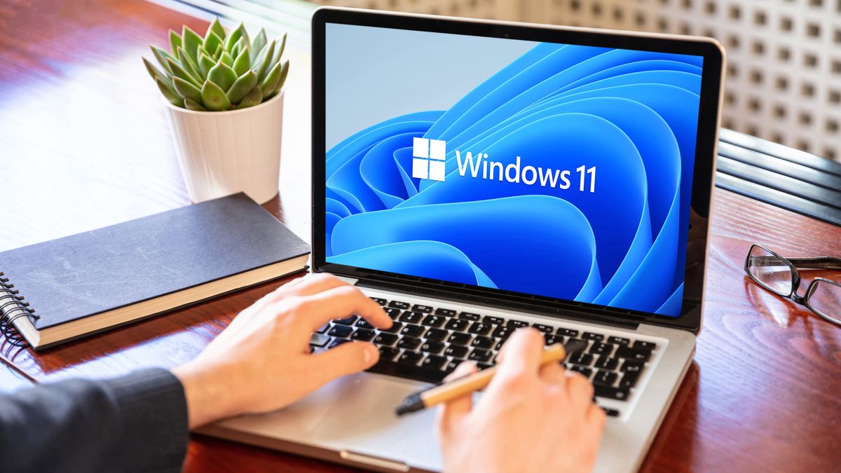 Windows 11 running on a laptop computer