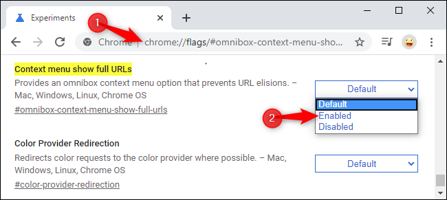 The &quot;Context menu show full URLs&quot; flag in Chrome