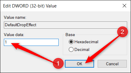Set the Value Data box to &quot;1&quot; and click &quot;OK.&quot;