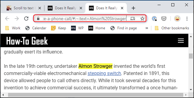 The &quot;scroll to text fragment&quot; markup in an URL in Chrome