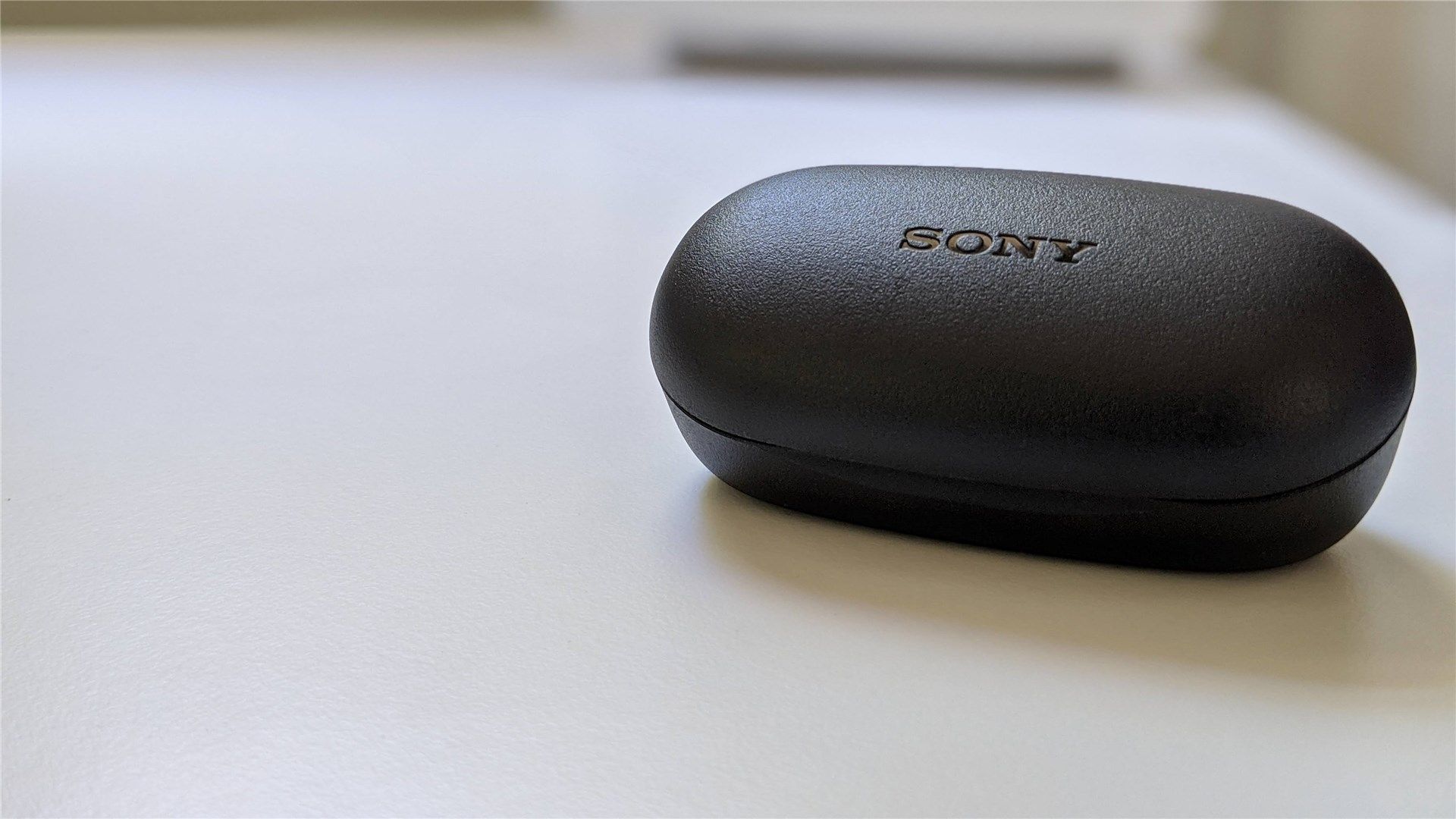 The Sony Extra Bass true wireless case