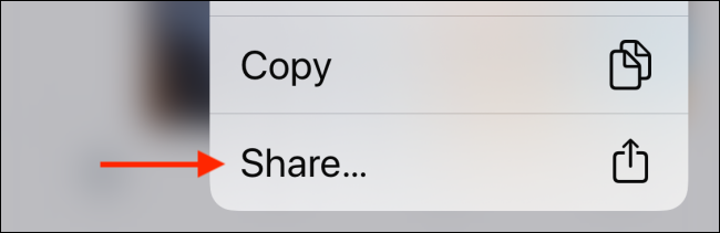 Tap Share button