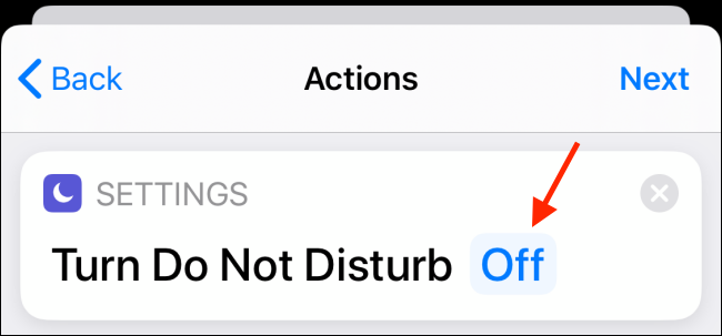 Tap on Off button next to Do Not Disturb