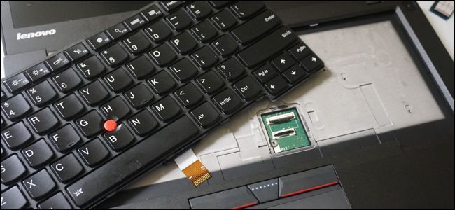 Replacing a laptop keyboard