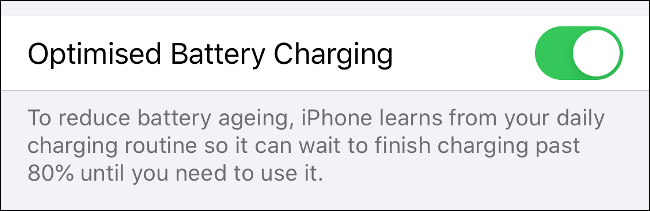 Enable Optimized Charging under iPhone Settings