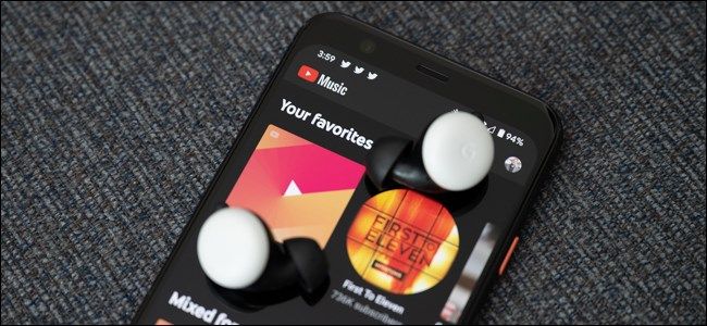 YouTube Music app on an Android handset