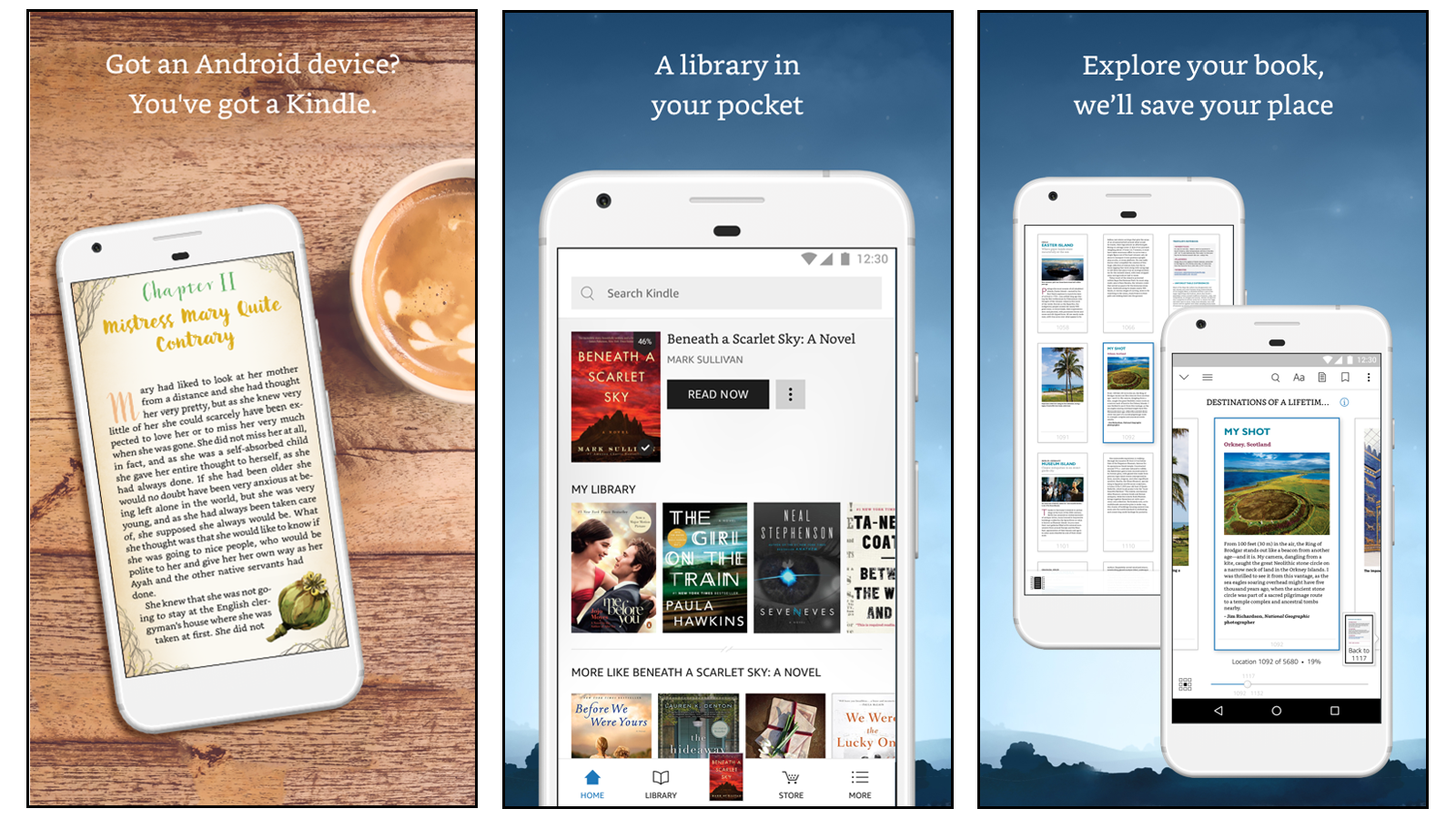 Amazon Kindle best book reading app buy ebooks upload your own ebooks buy listen to audiobooks audible