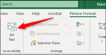 How to Add Alternative Text to an Object in Microsoft Excel