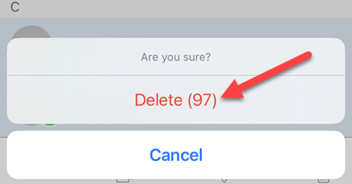 Select "Delete."