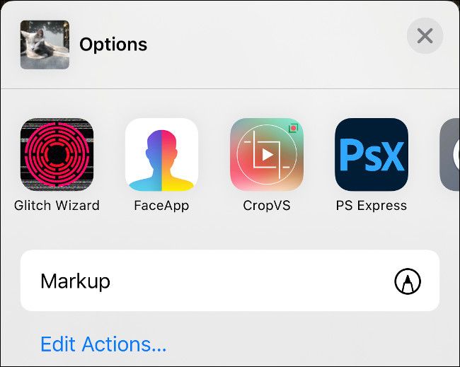 Use Other Installed Apps to Edit Your Photo