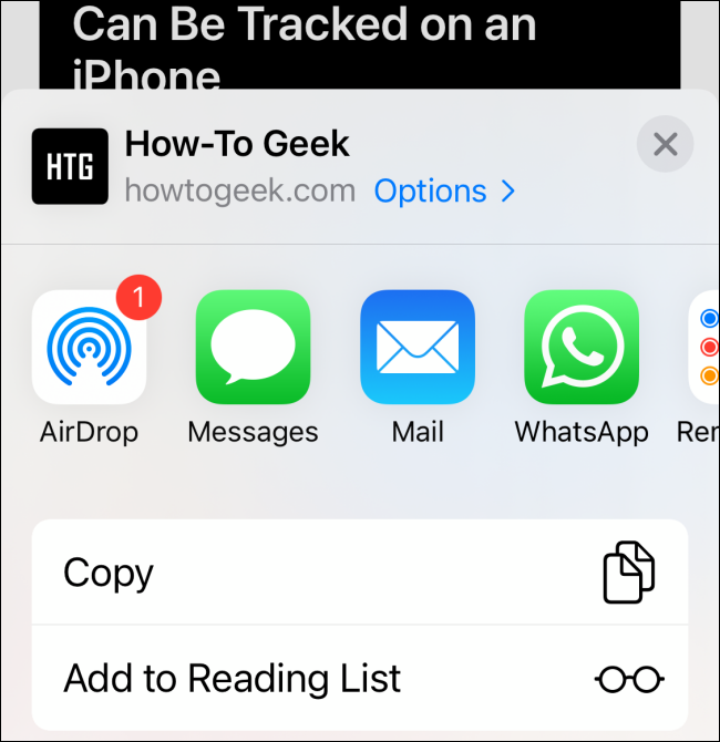 Share Sheet Without Siri Suggestions