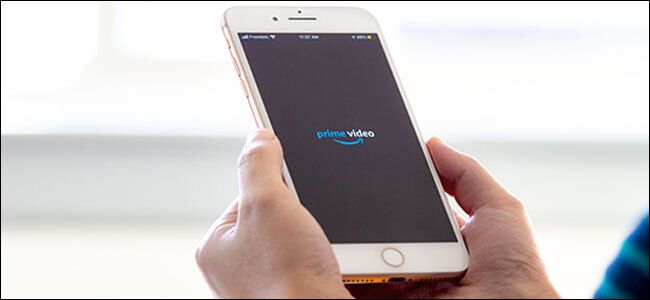 Amazon Prime Video logo on a smartphone